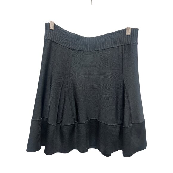 A.L.C. Black Knit Stretch Circle Mini Skirt - Picture 7 of 7